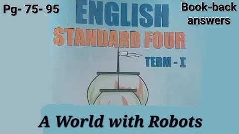 A World with Robots|book back answers| 4th std| ennum eluthum| english|unit 1 term 1