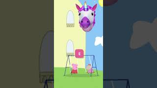 PEPPA PIG & SUZY SHEEP PLAYING ON THE SWING 🐷 #shorts