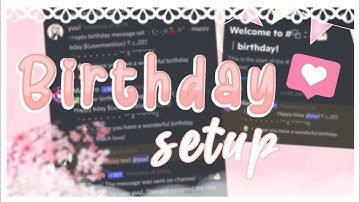 ꒰꒰ Birthday announcement with Mantaro (Discord Tutorial) 🌸₊ ˚