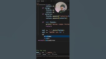 Aula Completa de Python: Como Atualizar Dados no Banco veja no canal #shotrs  #python  #sql