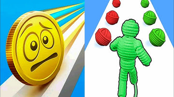 Coin Rush🪙|| Rope Man Run🧬|| Mobile Satisfying Gameplay|| All Levels Completed