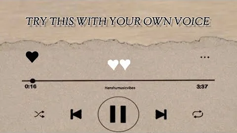 Try this with your own voice ( Aashiq tera ) || Lyrical Video || Sing Along with Lyrics on Screen