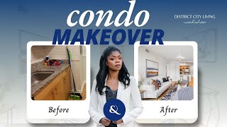 Before and After Two Bedroom Condo Makeover | Downtown Washington DC