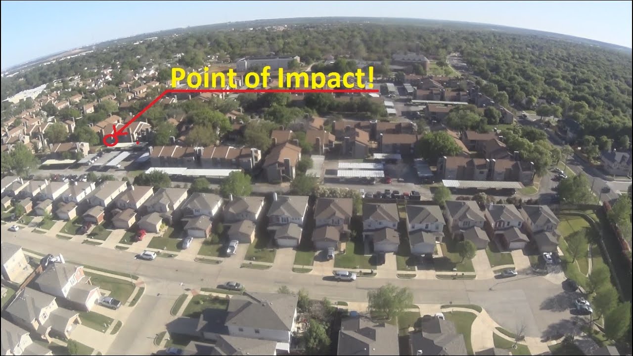 Quadcopter high altitude crashes into an apartment!!!
