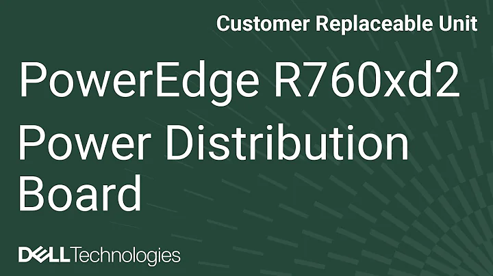 Dell PowerEdge R760xd2: Remove/Install Horizontal Power Distribution Board
