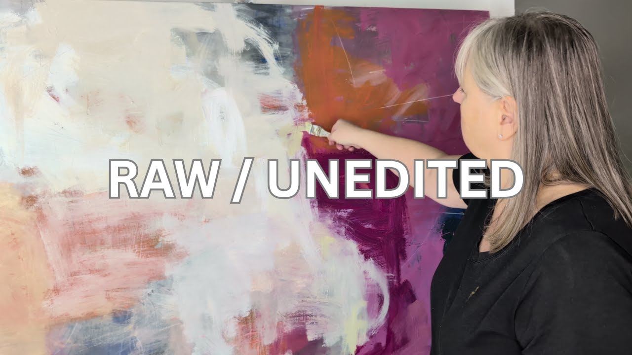 Raw Unedited ASMR Painting | Processing Grief Through Art