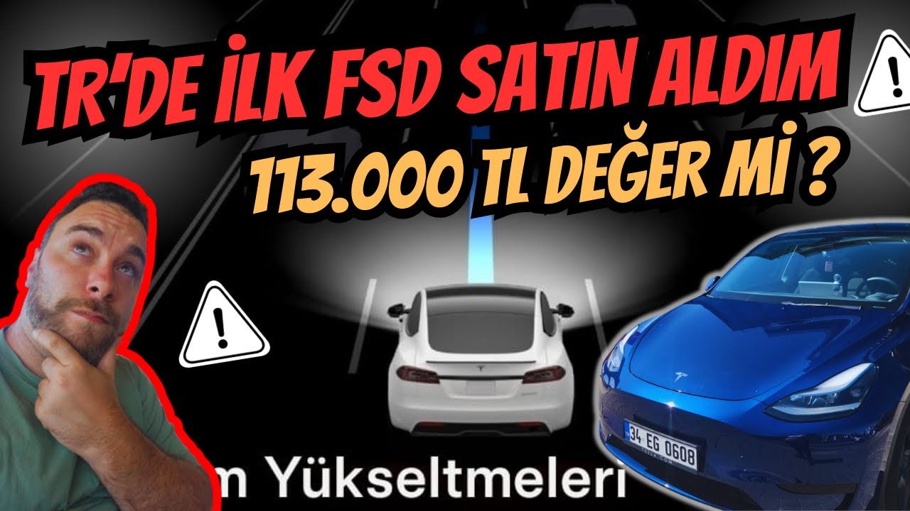 Tesla’ma FSD SATIN ALDIM! Türkiye’de Mantıklı mı? (Test & Yorumlarım) #tesla #fsd