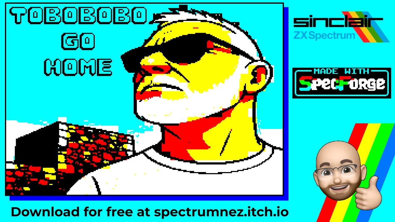 ToboBobo Go Home for the 128K ZX Spectrum | Made with SpecForge