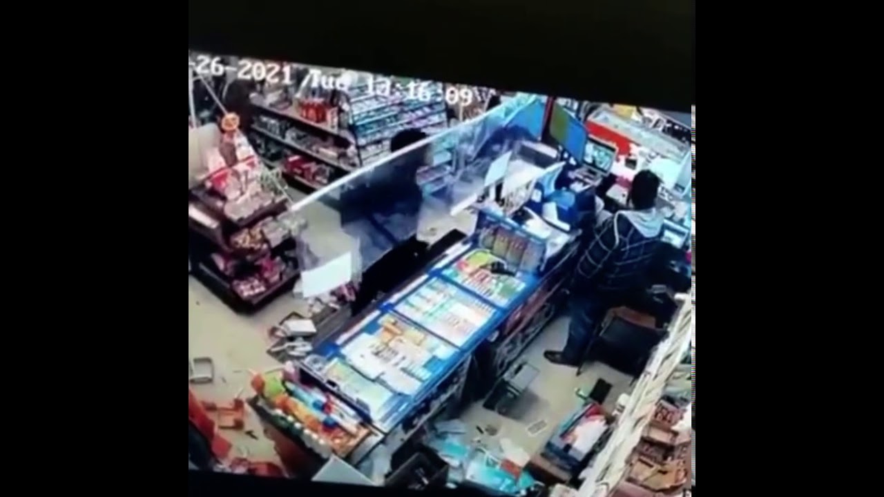 Man destroys his Convenience Store and gets away - YouTube