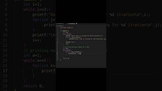 How nested loop works in C programming #shorts #nestedloop