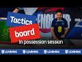 Moving past the defence  coaching session  tactics board explainer  england football learning