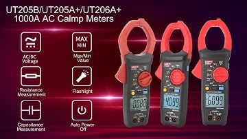 Uni-T 1000A AC Clamp Meters (UT205B UT205A+ UT206A+) - Unboxing & Features!