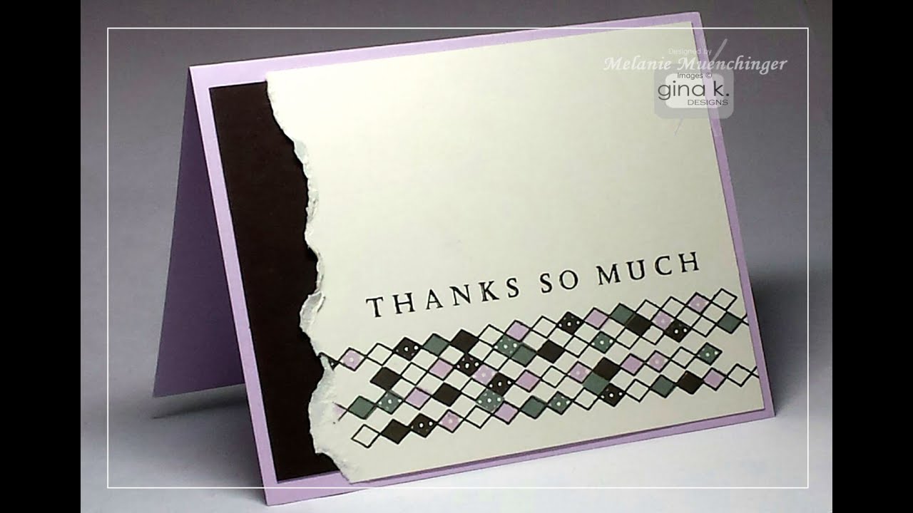 Two Step Stamping Technique: Sparkling Diamonds gina k designs christmas cards