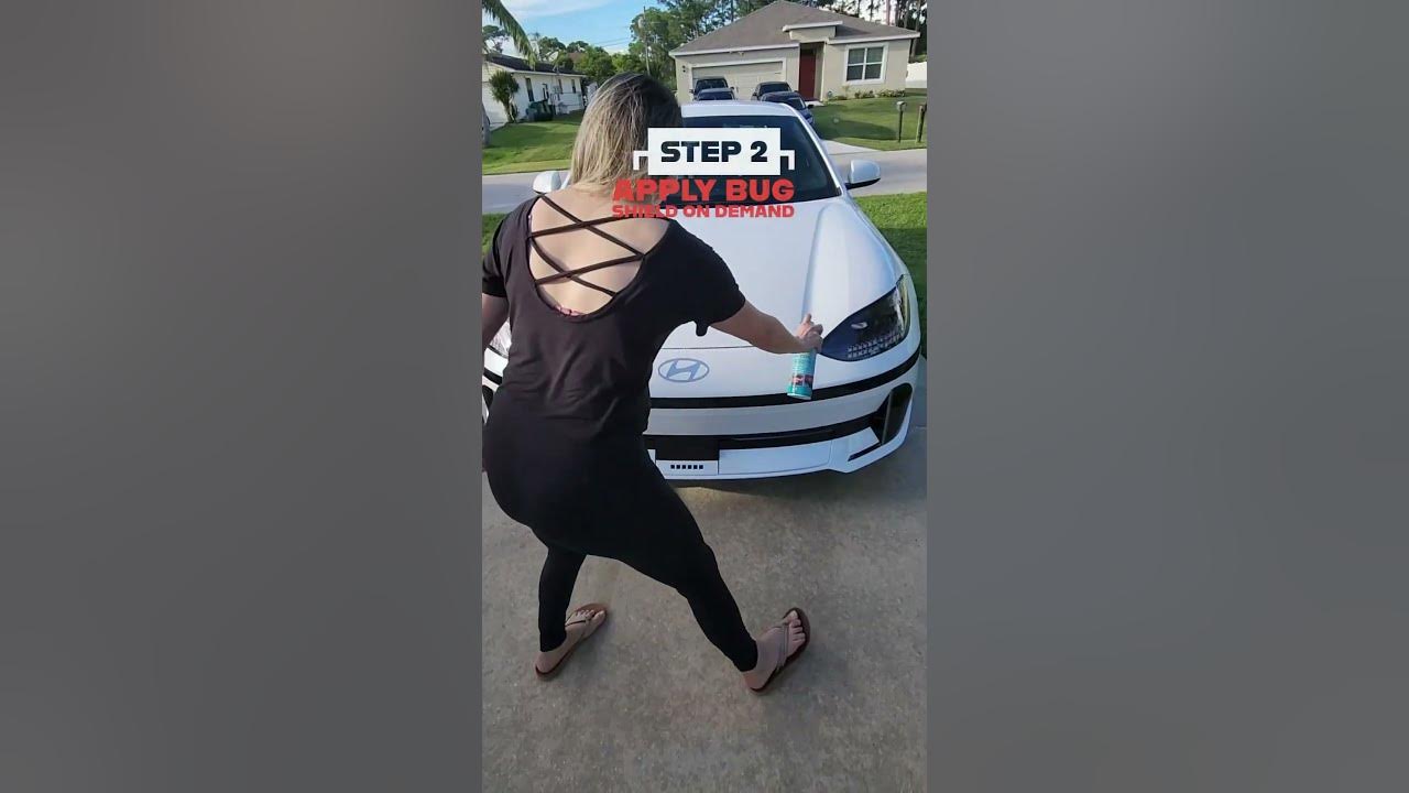 Easy steps to protect your car paint from bugs with Bug Shield on