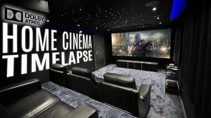 Sala de cine en casa.  Home cinema room, Home theater room design