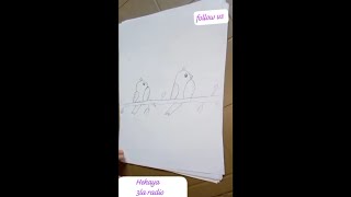 رسم عصفوربطريقه سهله جدا/draw so cute /drawing/ رسم سهل