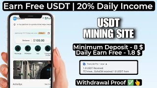 New Usdt Mining Site | Free mining sites | trx usdt mining apps | without deposit usdt mining sites