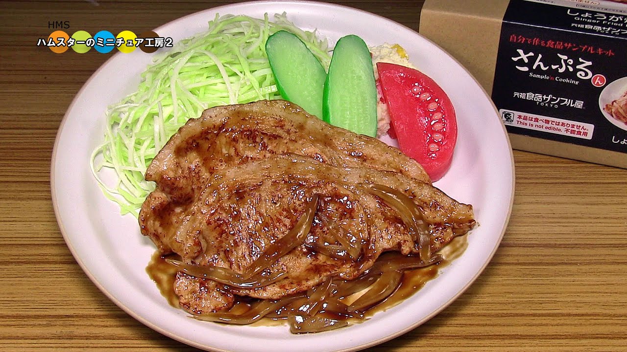 DIY Replica Food Kit - Ginger Fried Pork - YouTube