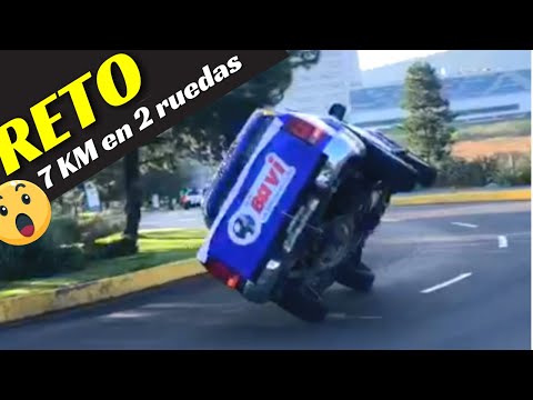 ACROBACIA EN COCHE! al BORDE de VOLCAR * 7 km en 2 ruedas - Velocidad Total