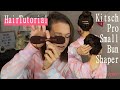 KITSCH PRO SMALL BUN SHAPER: Short hair ballerina bun and french twist tutorial | Over 35 + Dry Skin