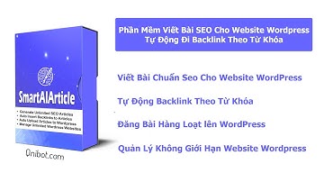 Phần Mềm Viết Bài SEO Cho Website Wordpress | Tự Động Đi Backlink Theo Từ Khóa