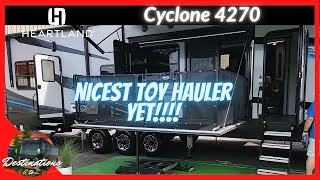TOUR and SPECIFICATIONS of Heartland Cyclone Toy Hauler 4270 and WALK THROUGH