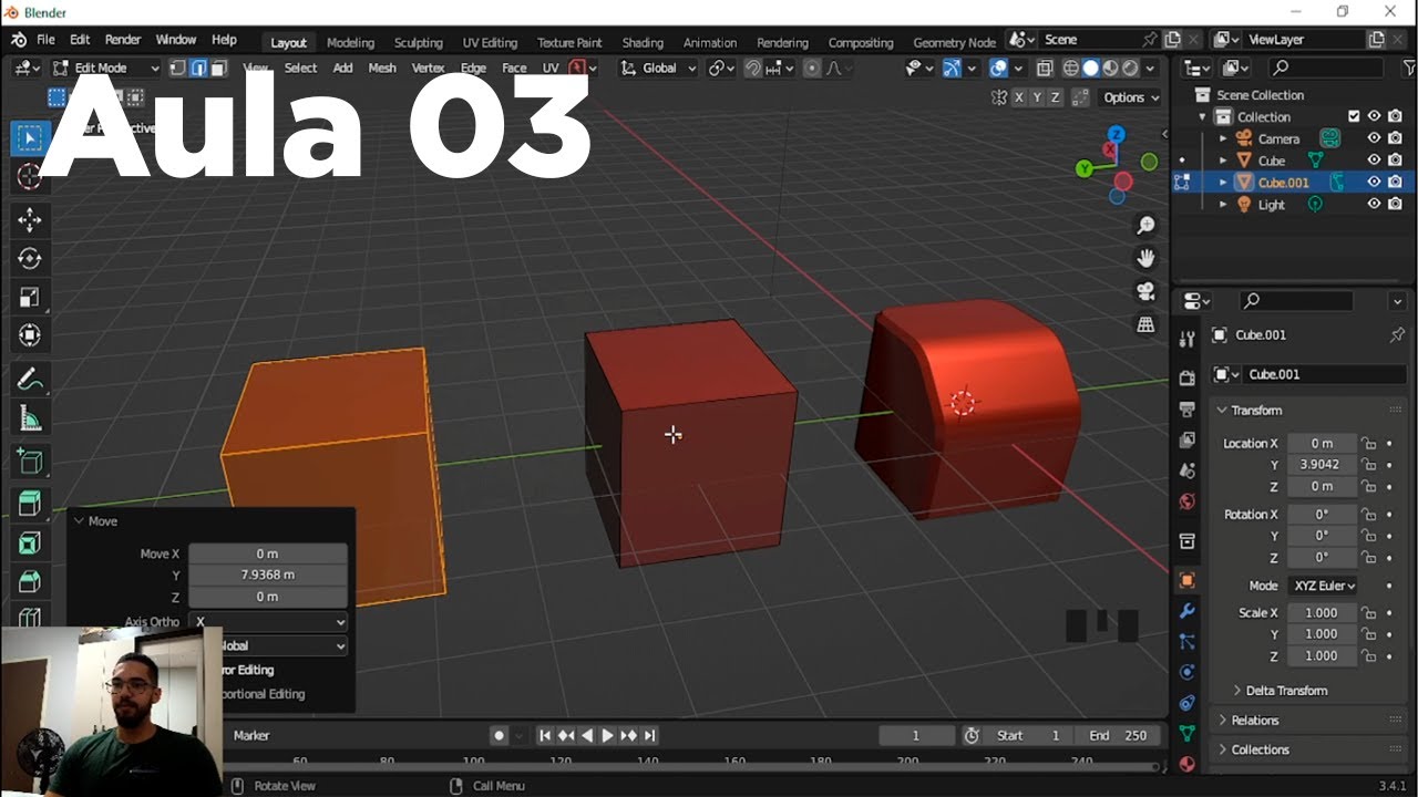 Aprenda 3D com Blender - Ferramentas do Edit Mode (Bevel & Loop Cut) PT ...