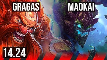GRAGAS vs MAOKAI (TOP) | NA Grandmaster | 14.24