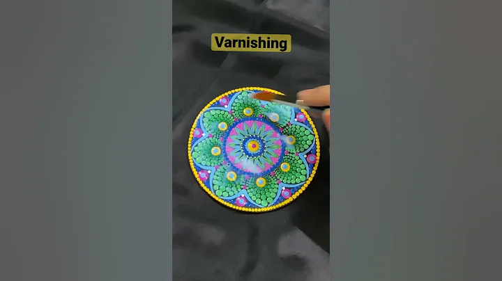 Mandala dot art painting varnishing#youtubeshorts #artshorts #shorts #artwork #share #mandalaart ✨❣️
