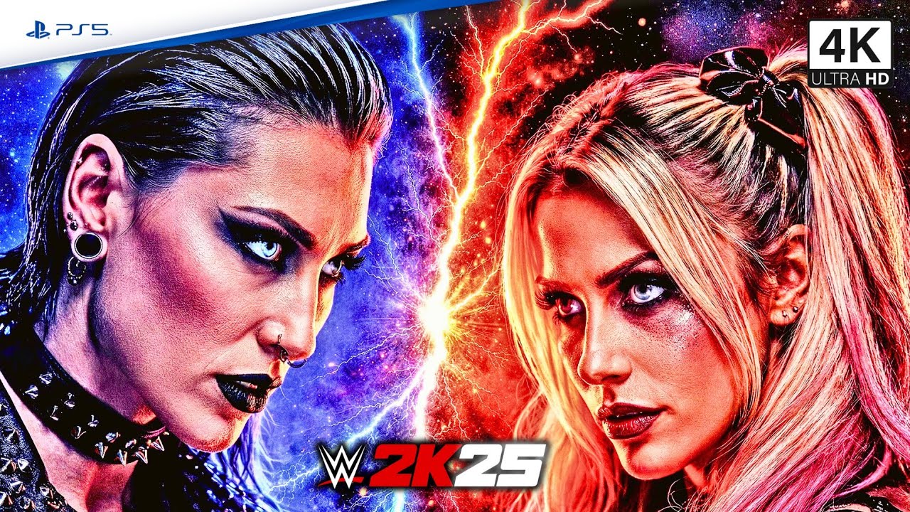 WWE 2K25 - Rhea Ripley vs Alexa Bliss | Brutal Full Match | PS5 [4K UHD]
