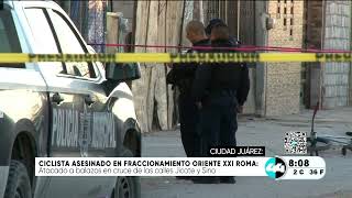 Ciclista asesinado en Fraccionamiento Oriente XXI Roma