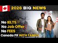 Canada Immigration PR Quota Announced For 2026 Unskilled Workers | Without IELTS | Without FRENCH