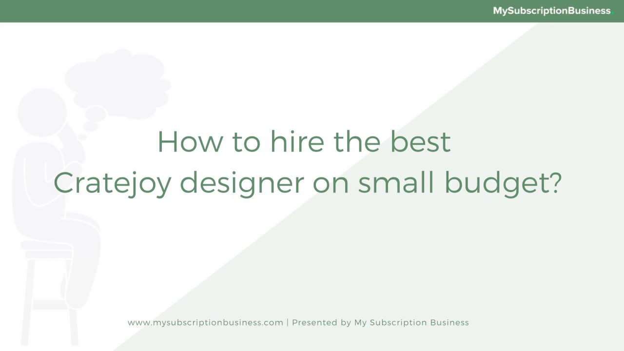 Hire Cratejoy Designer - Build a subscription box website