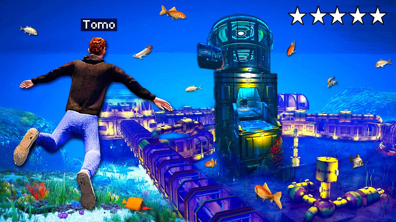 Living In A UNDERWATER HOUSE For 24 Hours! (GTA 5 Challenge)