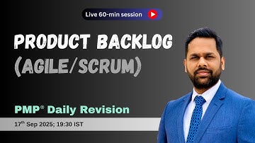 Day 3: Product Backlog (Agile) I PMP® exam prep daily revision
