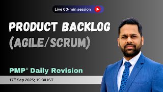 Day 3: Product Backlog (Agile) I PMP® exam prep daily revision