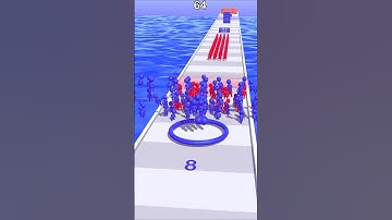 Clay Crowd Stickman Layer Stack Run 3D Gameplay Funny satisfying