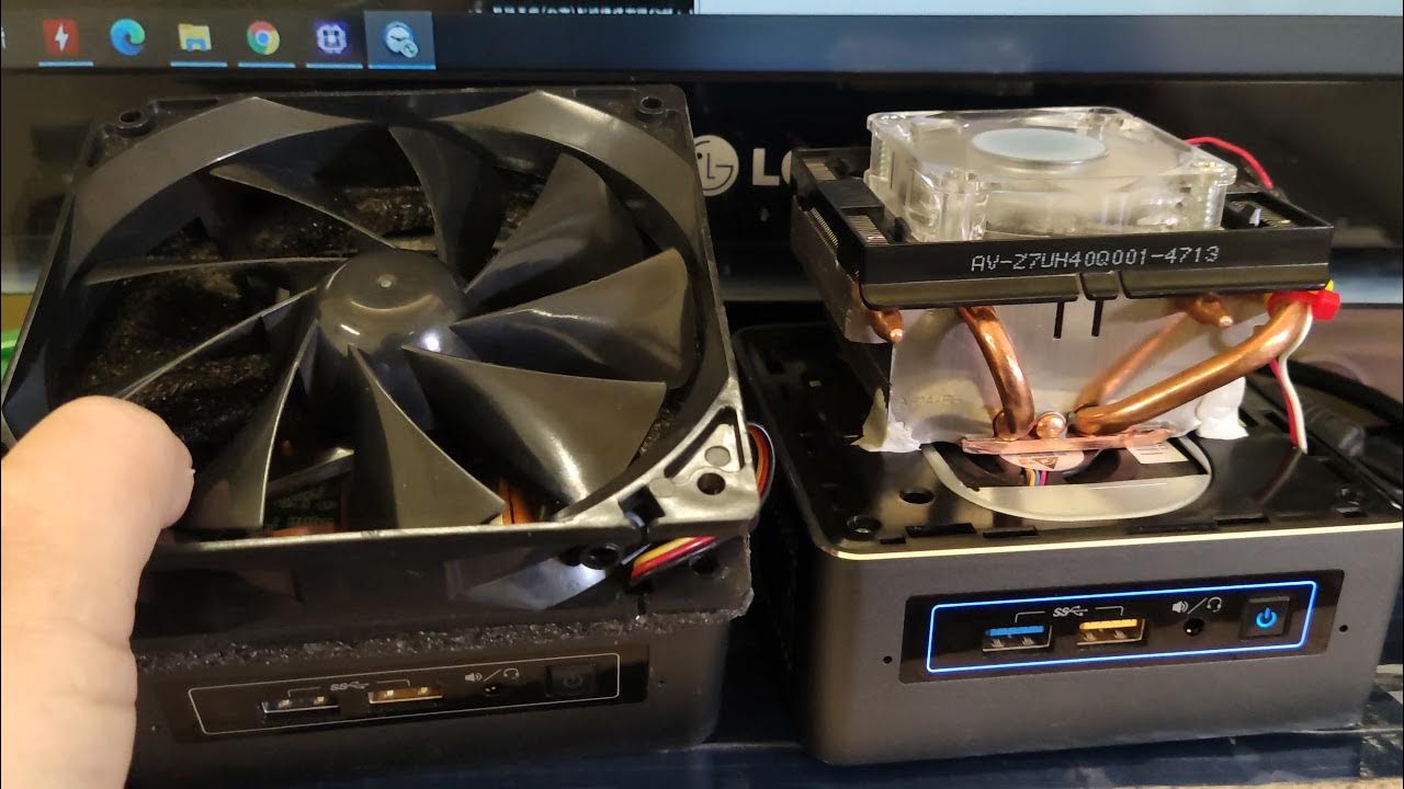 Intel NUC Overheat cooling Mod / Loud fan Fix (NUC7i7BNH) YouTube