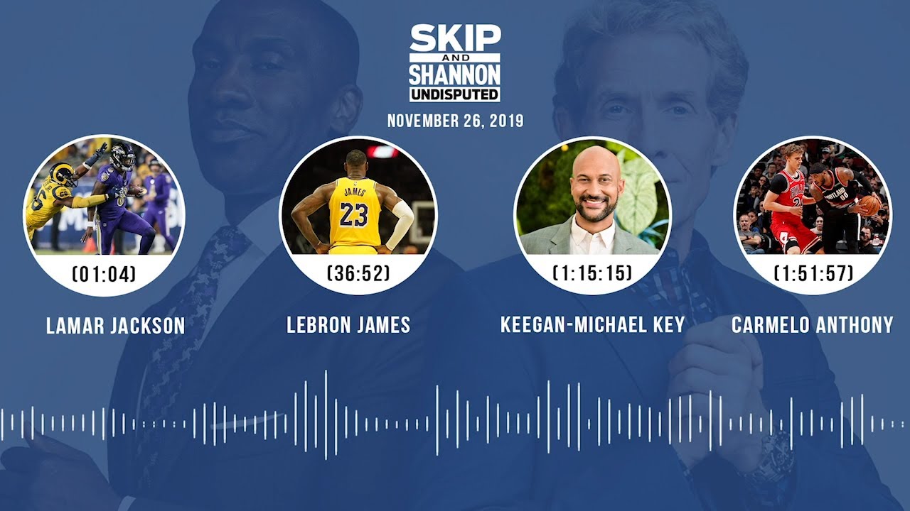 Lamar Jackson, LeBron James, Keegan-Michael Key joins the show Audio Podcast