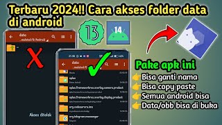 Cara akses folder data di android 13 || data dan obb bisa di buka terbaru update 2024!!