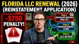 How To Renew LLC in Florida (2026) Florida LLC Reinstatement Application [Step By Step]