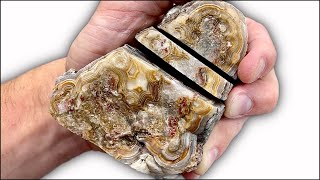 What's Inside Mexican Agates?! Cutting Agates Open