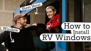 How To Install RV Windows in a Skoolie | Adam & Steph
