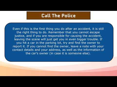 How To Report A Car Accident To The Police In California - YouTube