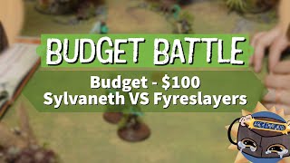 AOEW - Budget Battle Report - Sylvaneth vs Fyreslayers 🍃🔥
