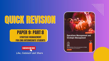 Strategic Management Super Fast Revision - ( Part - 2) | CMA Intermediate Students Must Watch!