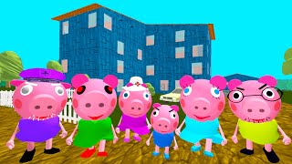 ПИГГИ Свинка Пеппа НОВЫЕ СОСЕДИ ГРЕННИ - Piggy Neighbor Family Escape Granny