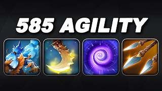 CRAZY 585 AGILITY Slark + Time Lock + Falcon Rush | Dota 2 Ability Draft
