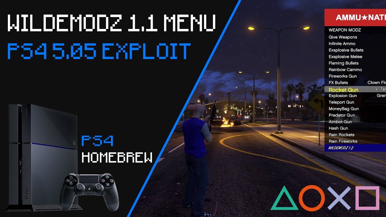 GTA 5/1.46] WildeModz & GraFfiX Mod Menu Base (PS4 JAILBREAK) 