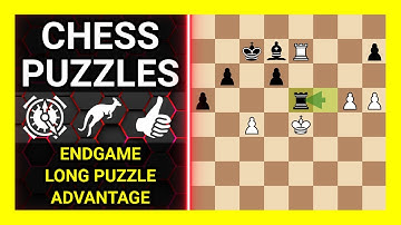 Chess Puzzles to Practice. Themes: Endgame, Long puzzle, Advantage. Learn Chess